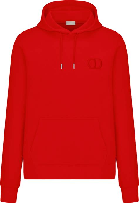 red dior hoodie